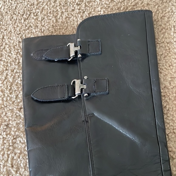 Paul Green Black Leather Knee High Boots Size 9.5 - Picture 3 of 6